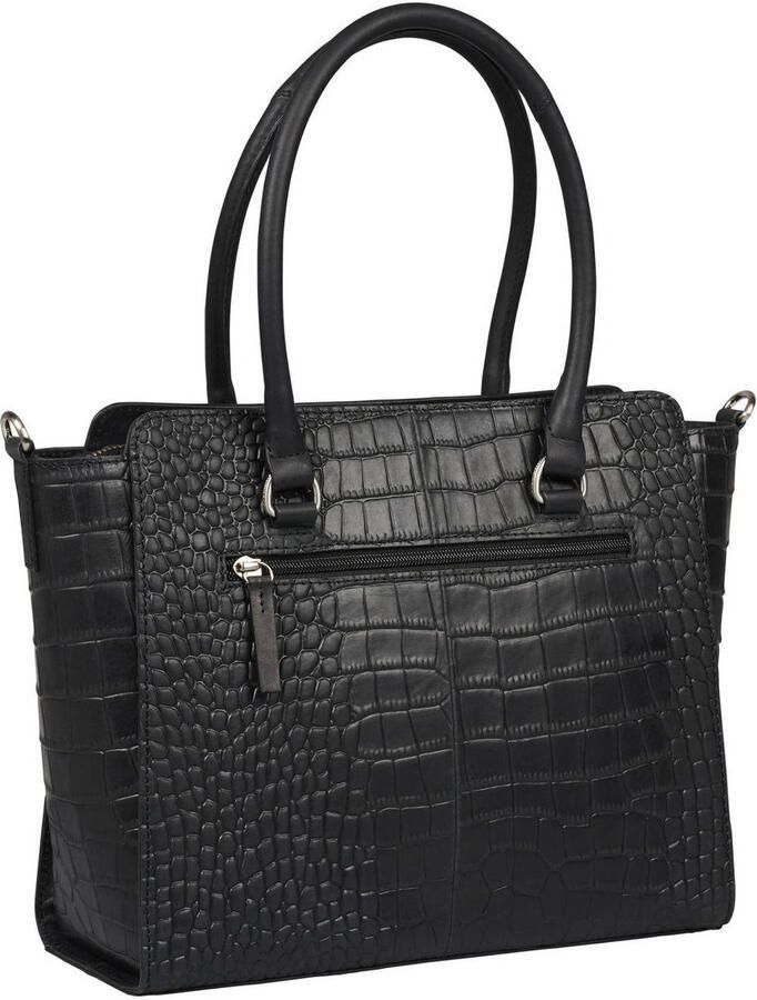 BURKELY leren handtas Cool Colbie zwart