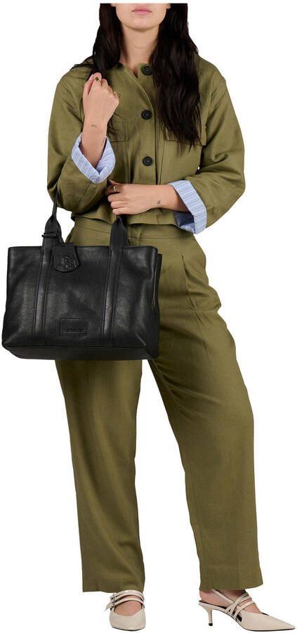 BURKELY leren handtas met laptopvak Soft Skylar zwart - Foto 2