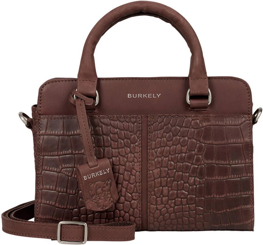 BURKELY leren mini handtas Cool Colbie bruin