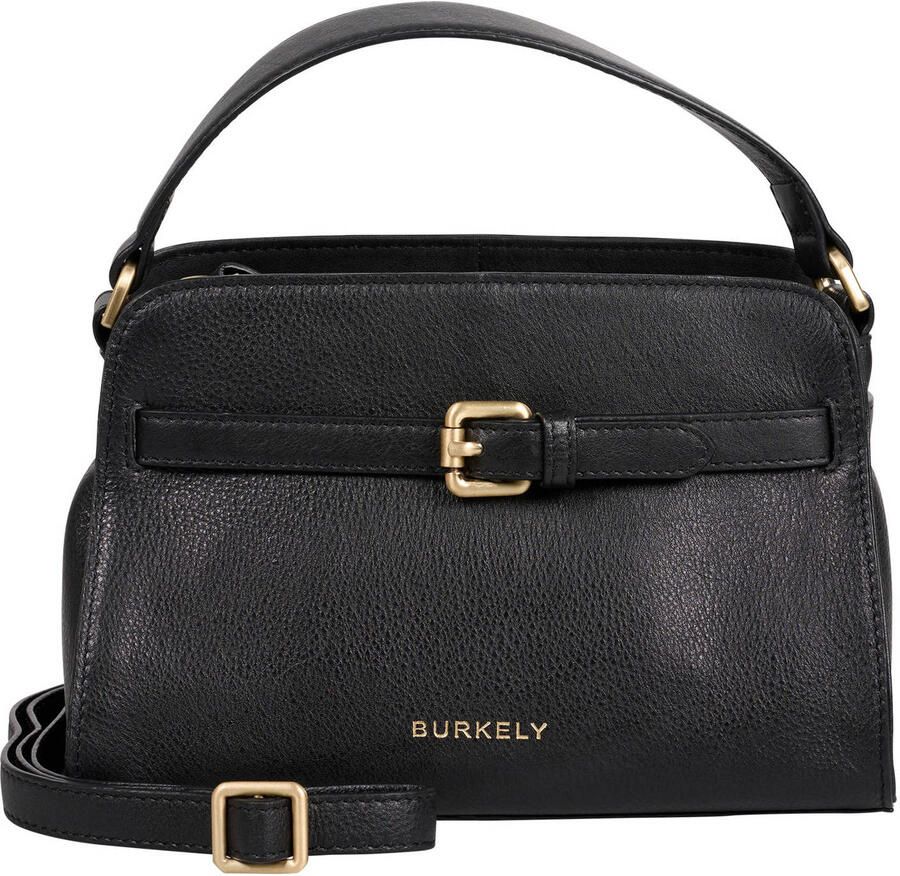 BURKELY leren mini handtas Demi zwart