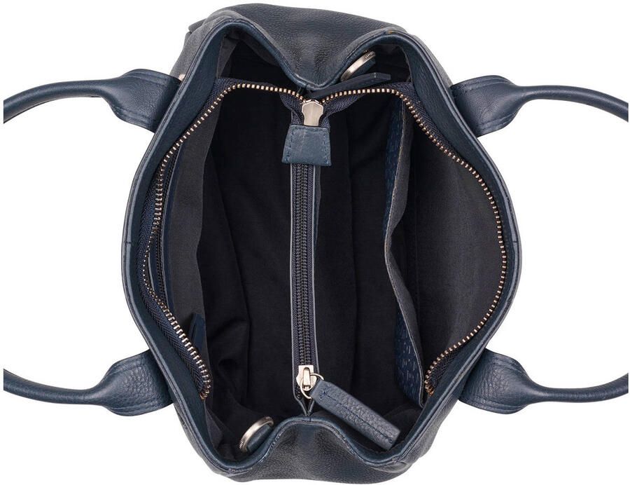 BURKELY leren mini handtas Soft Skylar donkerblauw - Foto 3