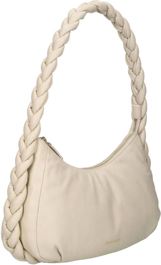 BURKELY leren schoudertas Braidy ecru - Foto 2