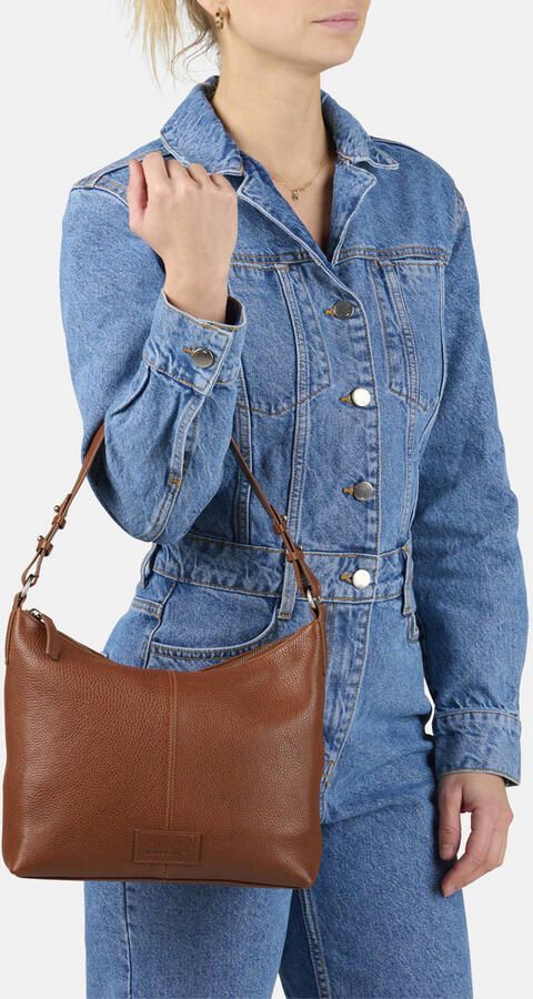 BURKELY leren schoudertas Soft Skylar bruin - Foto 3