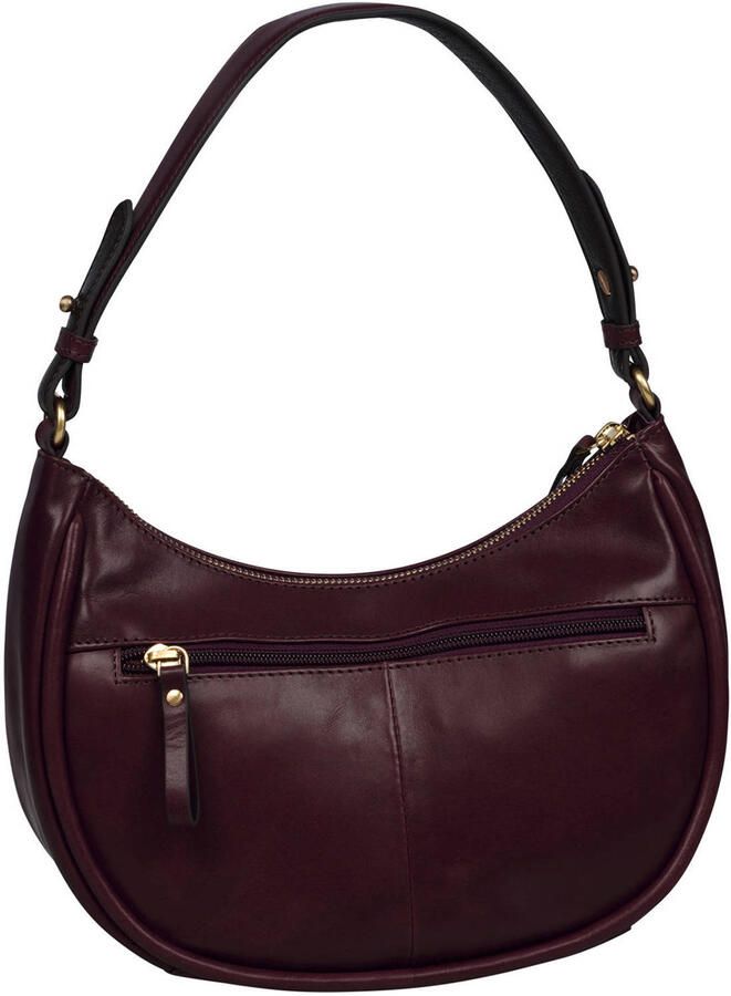 BURKELY leren schoudertas Vintage Veda donkerrood