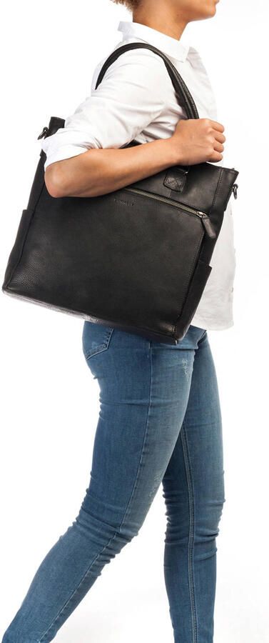 BURKELY leren shopper Antique Avery zwart - Foto 3