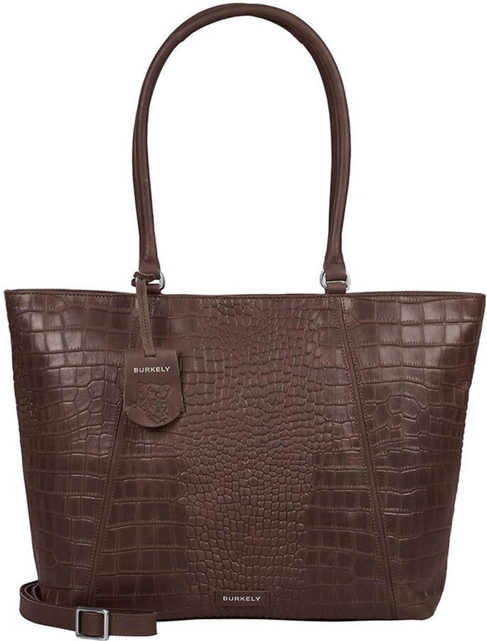BURKELY leren shopper Cool Colbie bruin