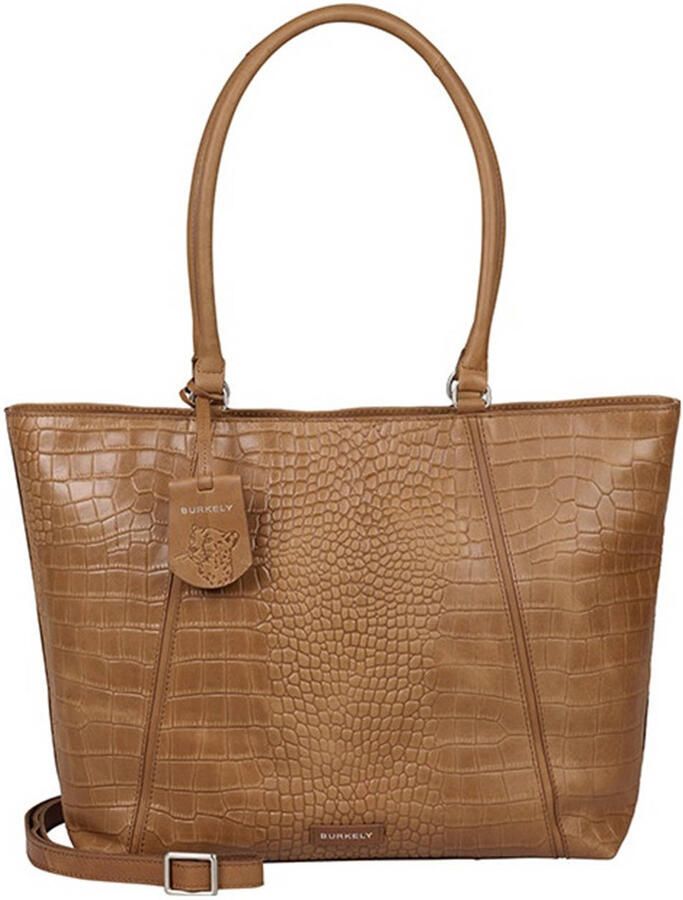BURKELY leren shopper Cool Colbie cognac