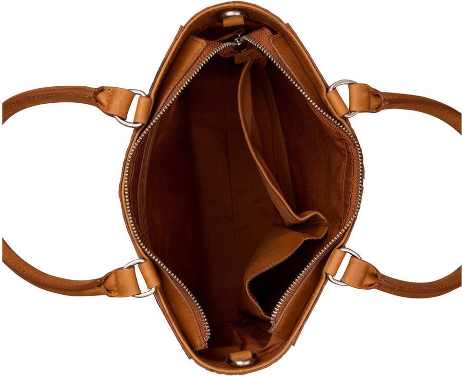 BURKELY leren shopper Cool Colbie cognac
