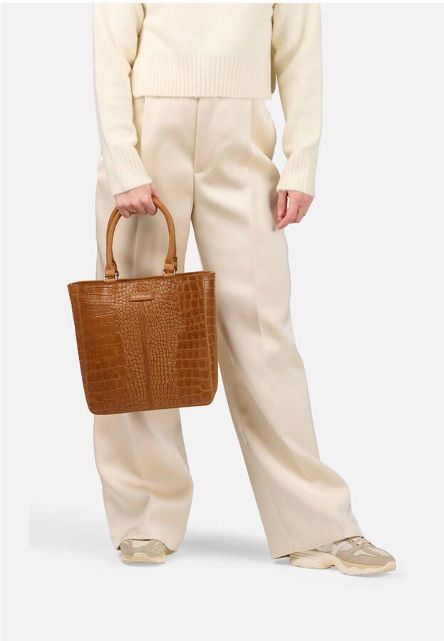 BURKELY leren shopper Cool Colbie cognac - Foto 2