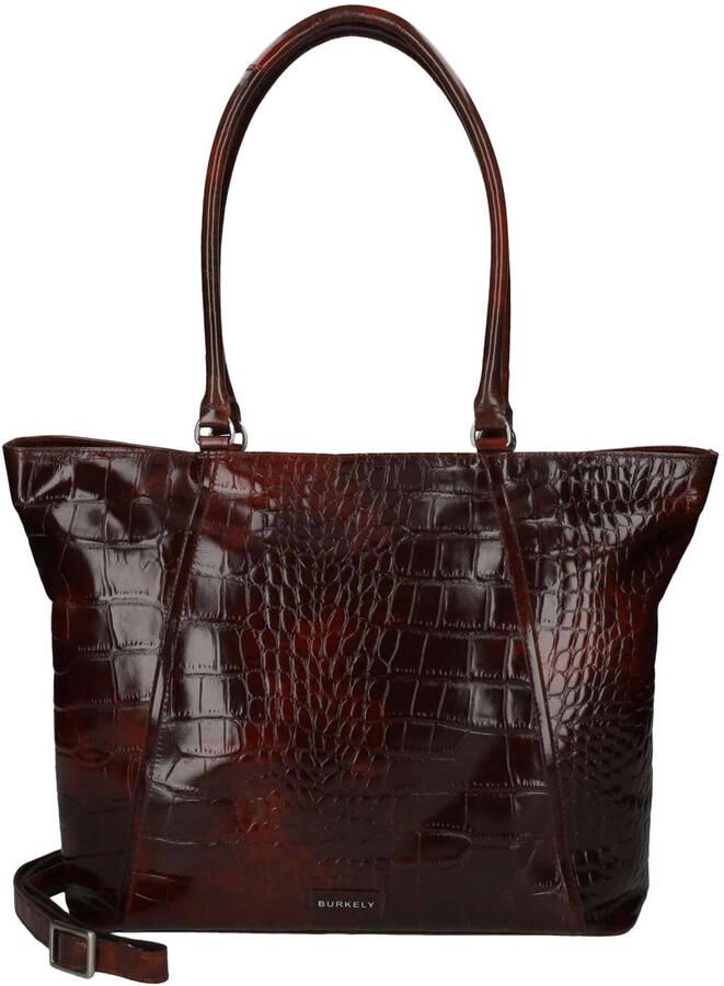 BURKELY leren shopper Cool Colbie met laptopvak bordeauxrood - Foto 2