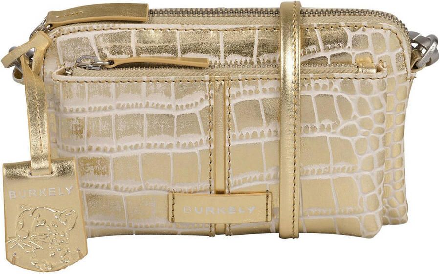 BURKELY leren telefoontasje Cool Colbie goudkleurig