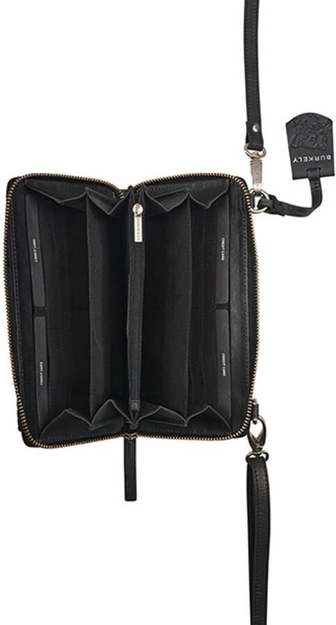 BURKELY leren telefoontasje Cool Colbie met crocoprint zwart - Foto 3