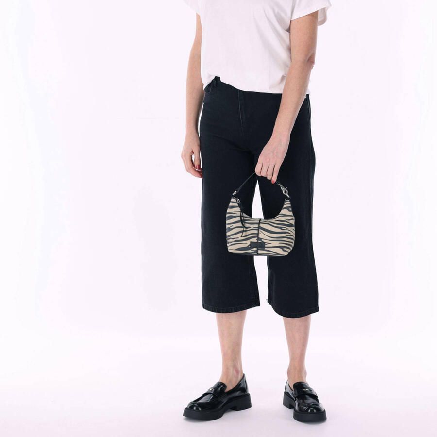 BURKELY schoudertas Animo met zebraprint beige zwart - Foto 2