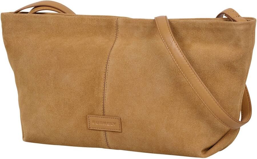 BURKELY suède crossbody tas Vienna cognac - Foto 2