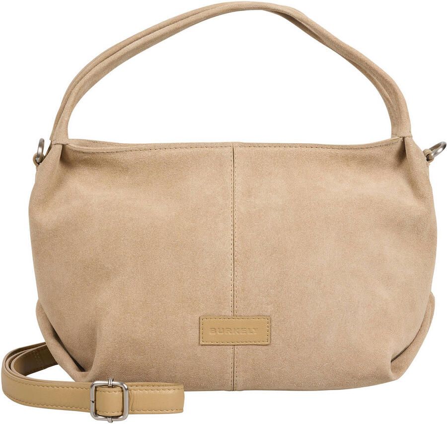 BURKELY suède mini handtas Vienna beige