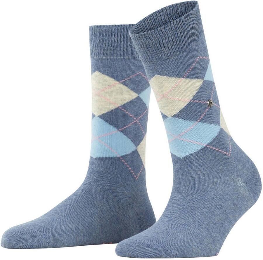 Burlington giftbox sokken Argyle 2-Pack SO set van 2 multi