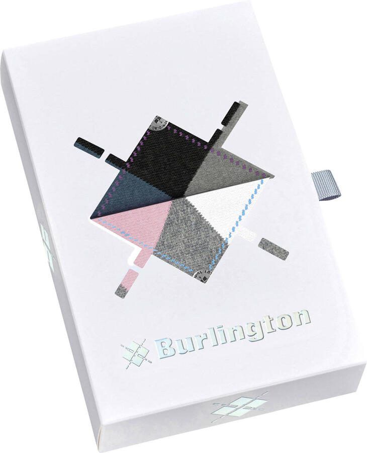 Burlington giftbox sokken Argyle zwart (set van 2) - Foto 3