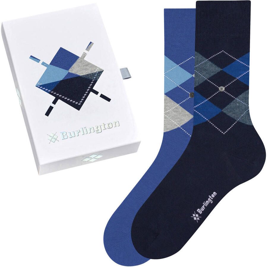 Burlington Sokken met grafisch motief in een set van 2 paar in cadeaubox