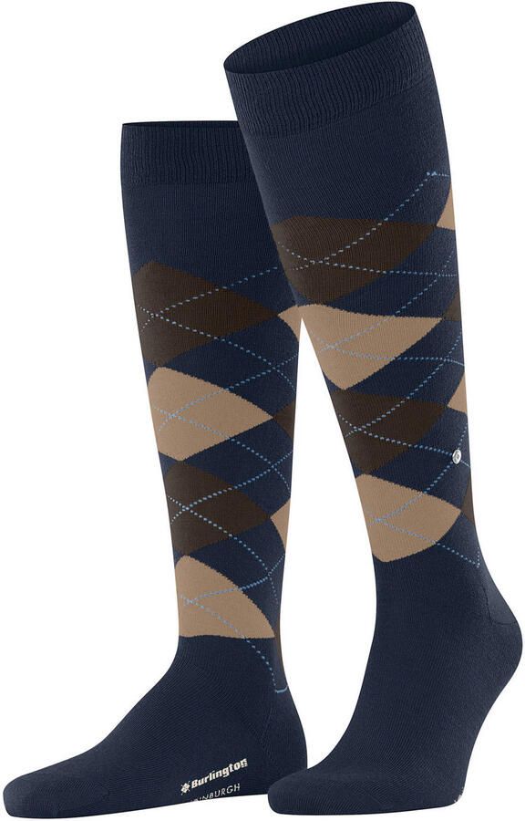 Burlington Socks Edinburgh Kniekousen Wol Navy - Foto 3