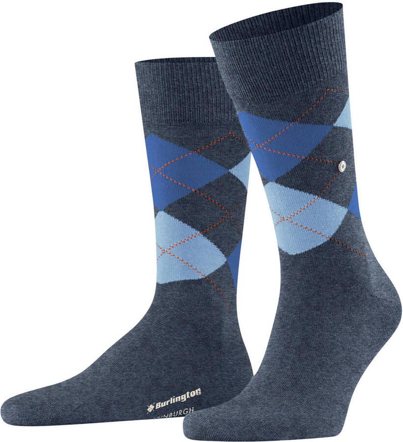 Burlington Socks Wol Edinburgh Blauwgrijs 6688 - Foto 3