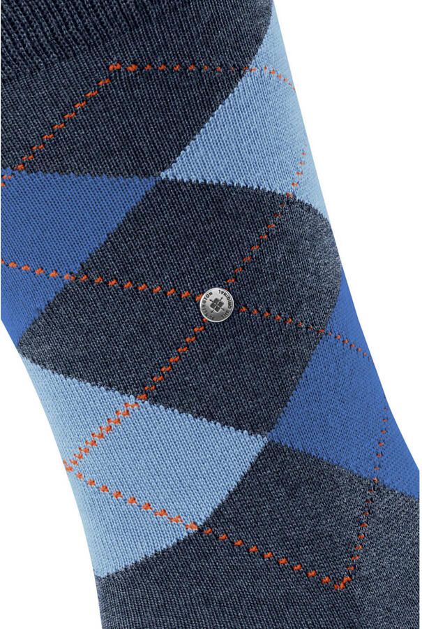 Burlington Socks Wol Edinburgh Blauwgrijs 6688 - Foto 2