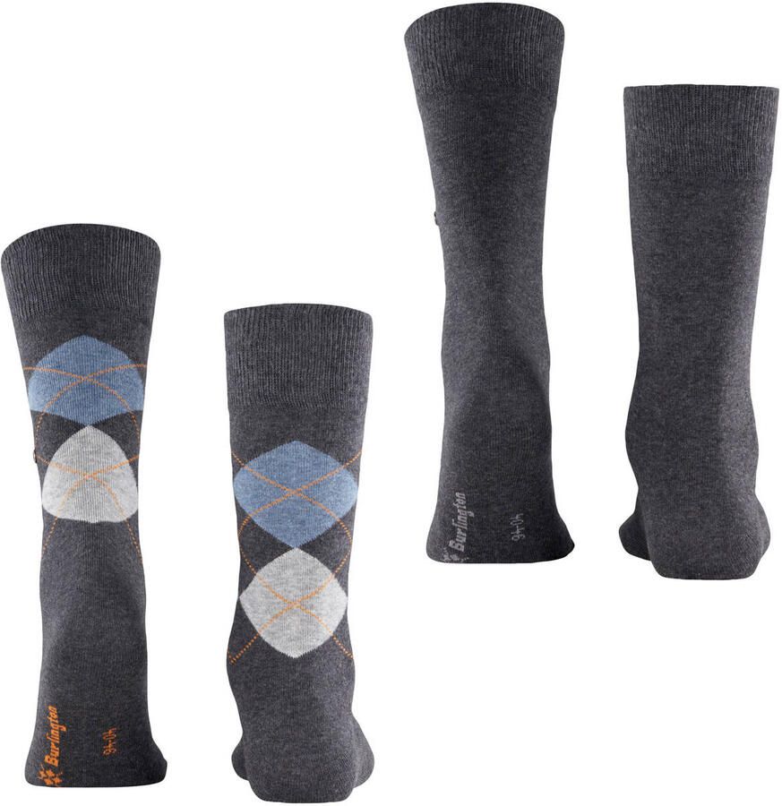 Burlington Everyday sokken antraciet melange 2-pack - Foto 2