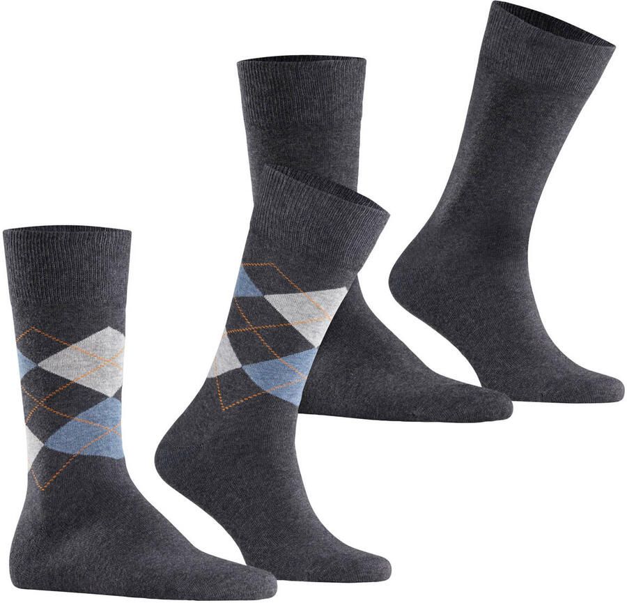 Burlington Everyday sokken antraciet melange 2-pack - Foto 3