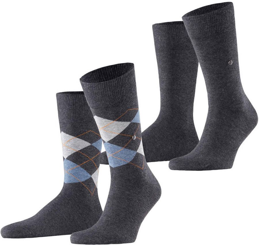 Burlington Everyday sokken antraciet melange 2-pack - Foto 2