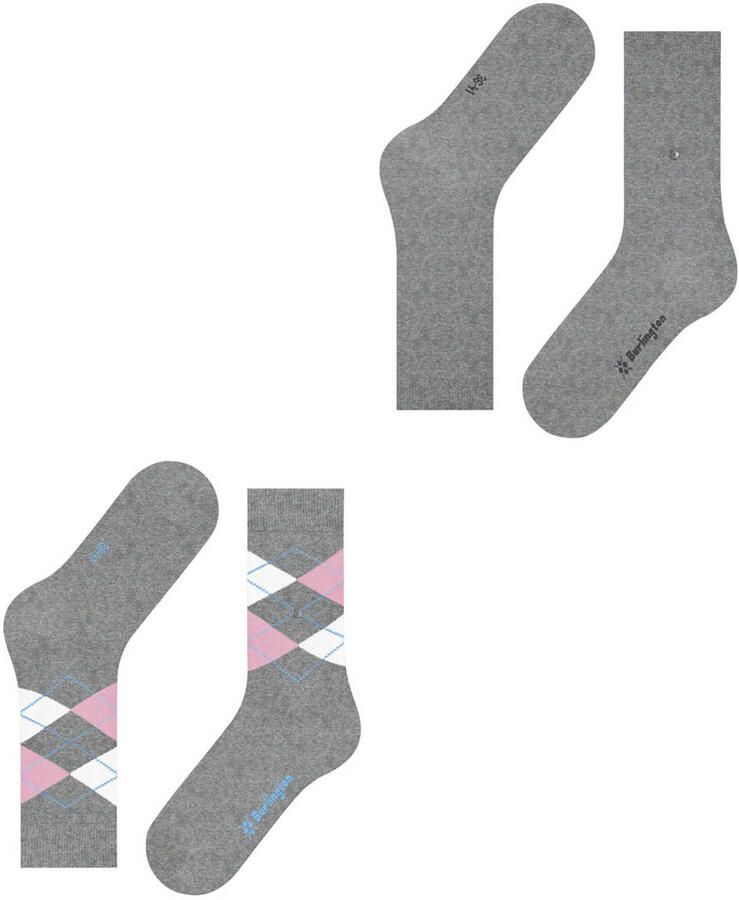 Burlington Sokken Everyday Mix van zacht gekamd katoen ademend (2 paar Set van 2) - Foto 2