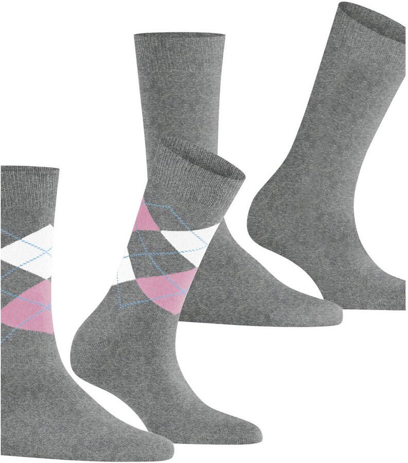 Burlington Sokken Everyday Mix van zacht gekamd katoen ademend (2 paar Set van 2)