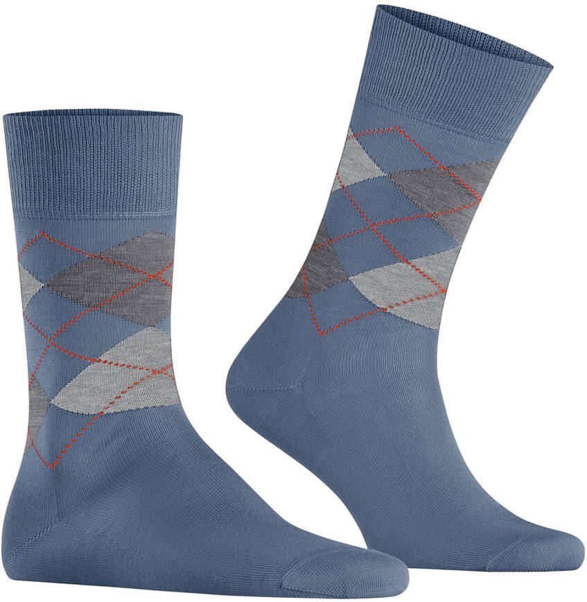 Burlington Sokken met ruitmotief model 'MANCHESTER'