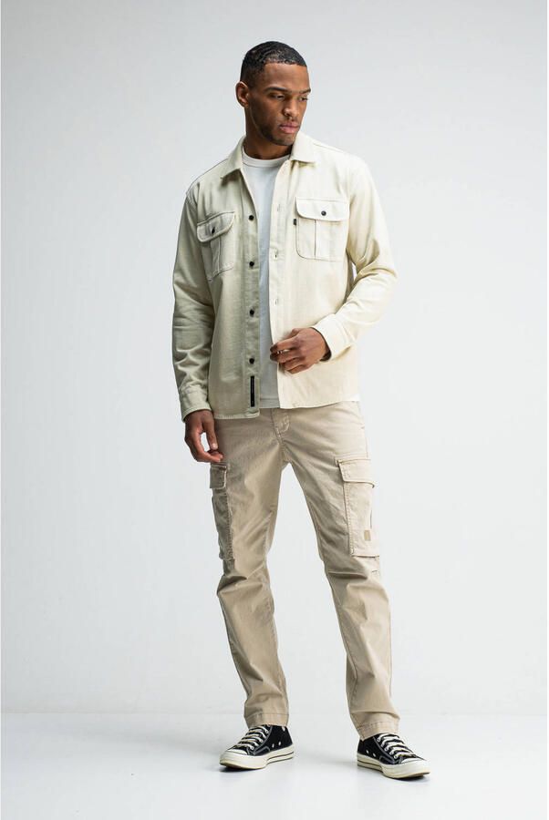 BUTCHER OF BLUE Heren Overshirts Phil Jersey Overshirt Beige - Foto 5