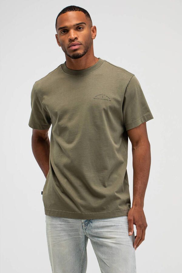 BUTCHER OF BLUE Heren Polo's & T-shirts Army Qcc Loose Tee Khaki - Foto 5