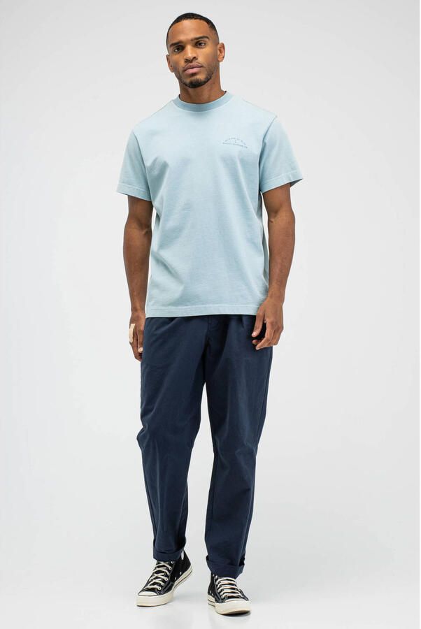 BUTCHER OF BLUE Heren Polo's & T-shirts Army Qcc Loose Tee Lichtblauw - Foto 7