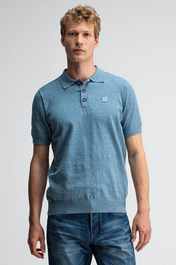 Butcher of Blue Klassieke Polo voor elke gelegenheid Blue Heren - Foto 6