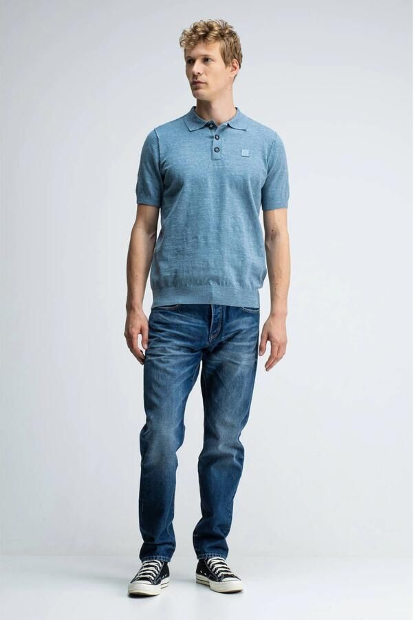 Butcher of Blue Klassieke Polo voor elke gelegenheid Blue Heren - Foto 5