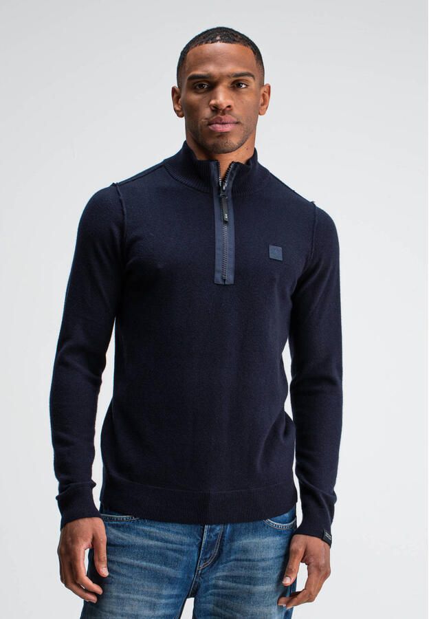 Butcher of Blue regular fit gebreide trui met wol alaska blue - Foto 1