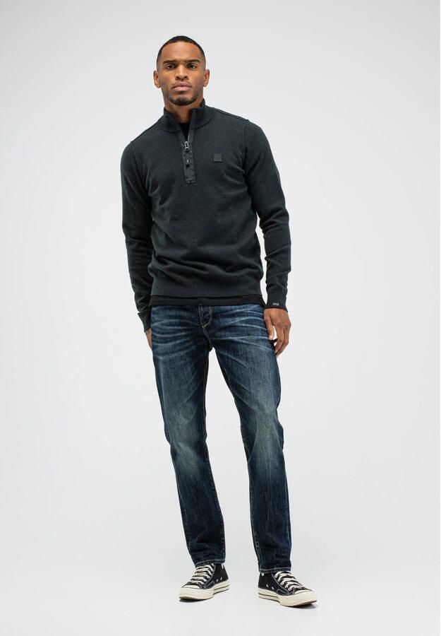 Butcher of Blue regular fit gebreide trui met wol conda green - Foto 3
