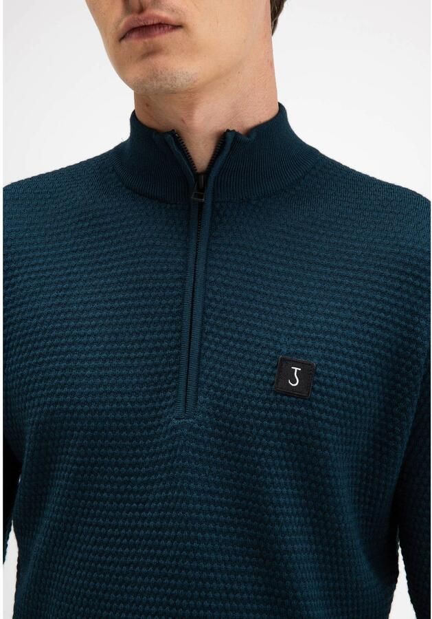 Butcher of Blue regular fit gebreide trui met wol dk. spruce green - Foto 2