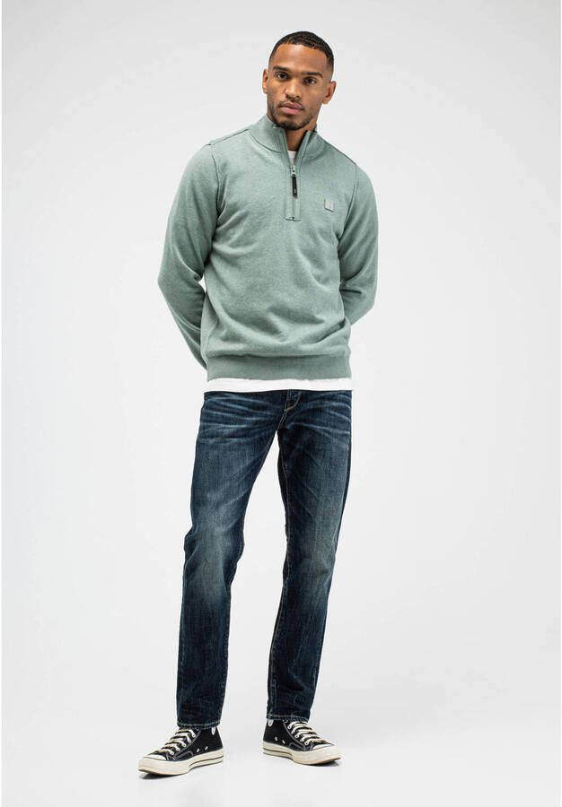 Butcher of Blue regular fit gebreide trui met wol ice green - Foto 3