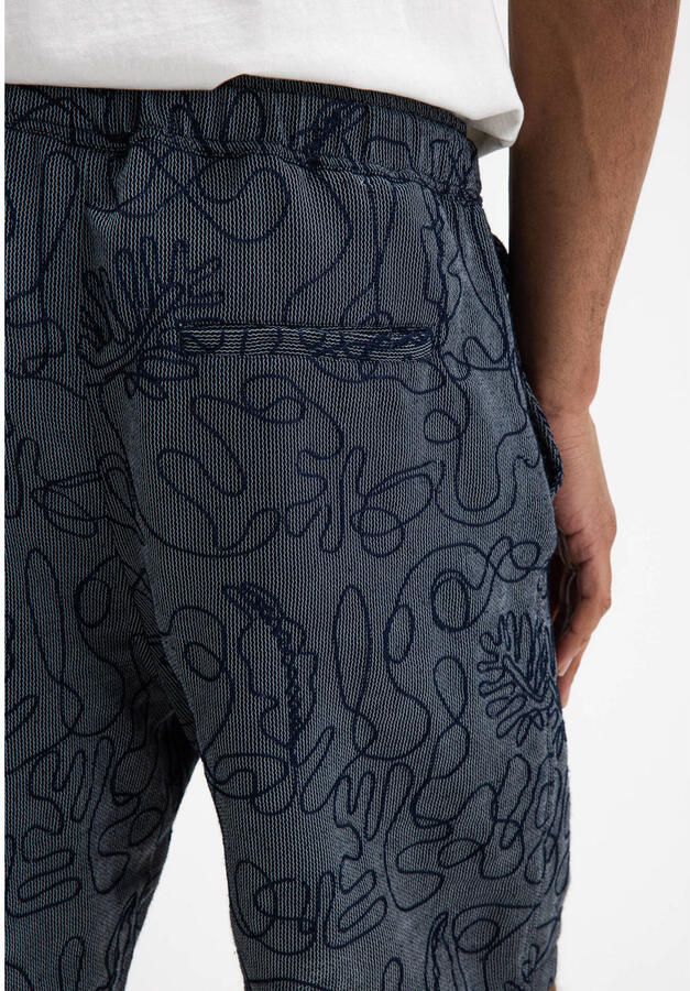 Butcher of Blue regular fit korte broek grijsblauw - Foto 3