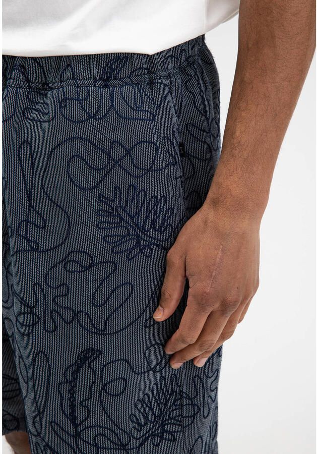 Butcher of Blue regular fit korte broek grijsblauw - Foto 2