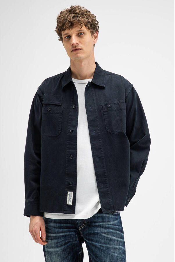 Butcher of Blue regular fit overshirt zwart