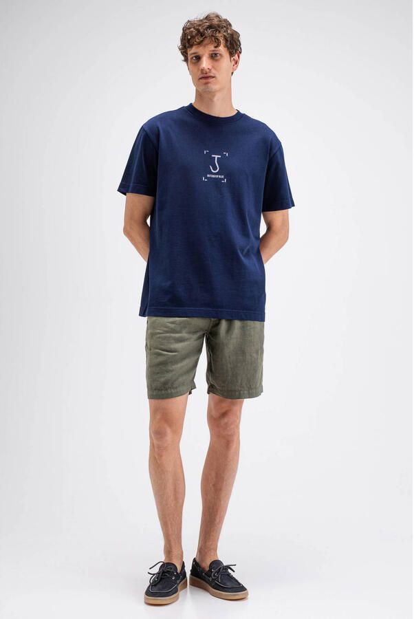 Butcher of Blue regular fit T-shirt met backprint donkerblauw - Foto 2