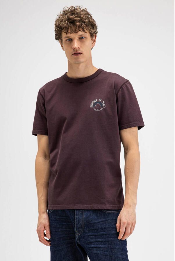 BUTCHER OF BLUE Heren Polo's & T-shirts Army Circle Tee Bruin - Foto 5