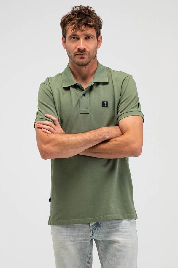 BUTCHER OF BLUE Heren Polo's & T-shirts Army Pique Polo Groen - Foto 5
