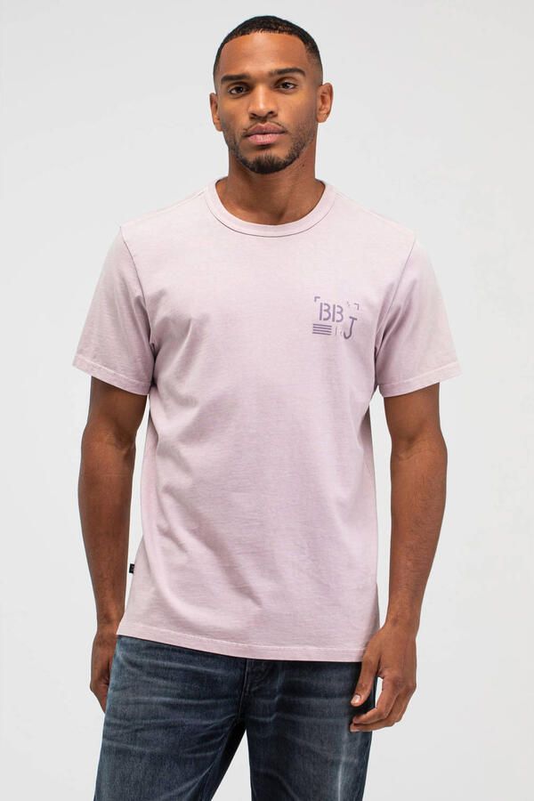 BUTCHER OF BLUE Heren Polo's & T-shirts Army Stencil Tee Lila - Foto 5