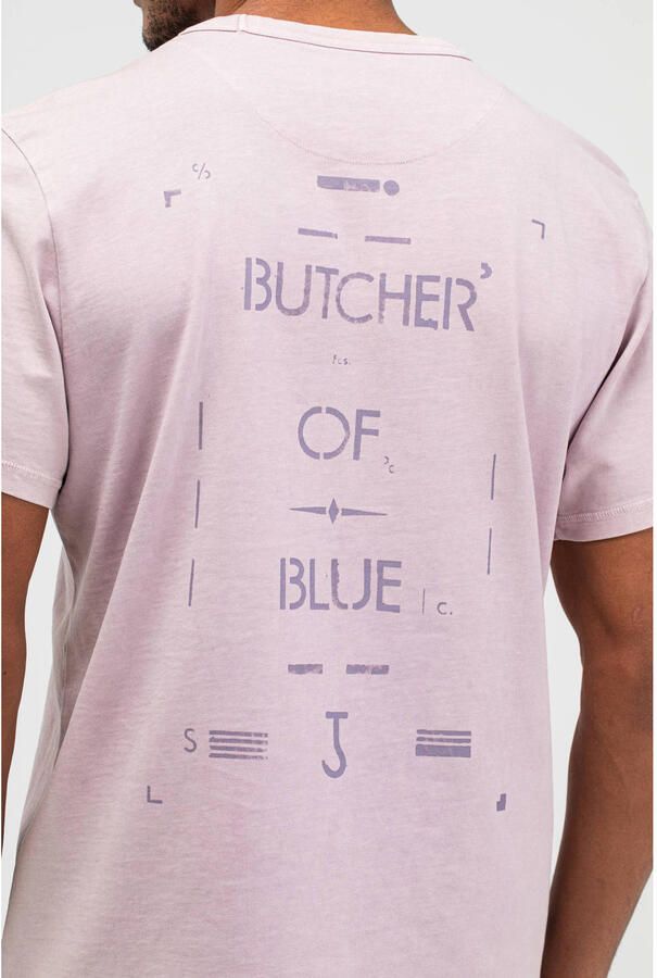 BUTCHER OF BLUE Heren Polo's & T-shirts Army Stencil Tee Lila - Foto 6