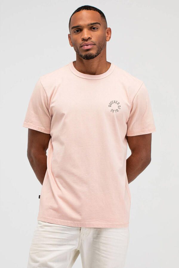 BUTCHER OF BLUE Heren Polo's & T-shirts Army Circle Tee Lichtroze - Foto 5