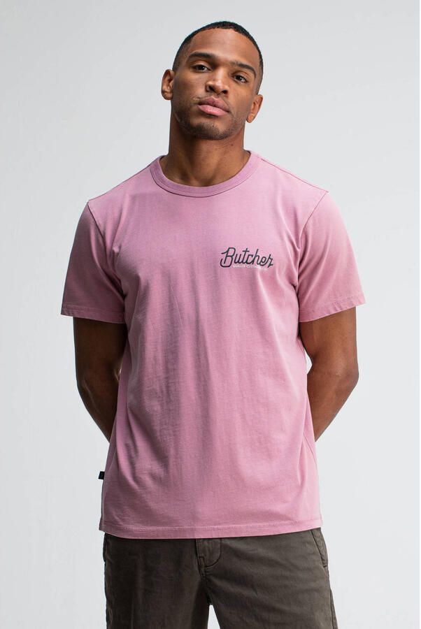 BUTCHER OF BLUE Heren Polo's & T-shirts Army Butcher Tee Roze - Foto 7